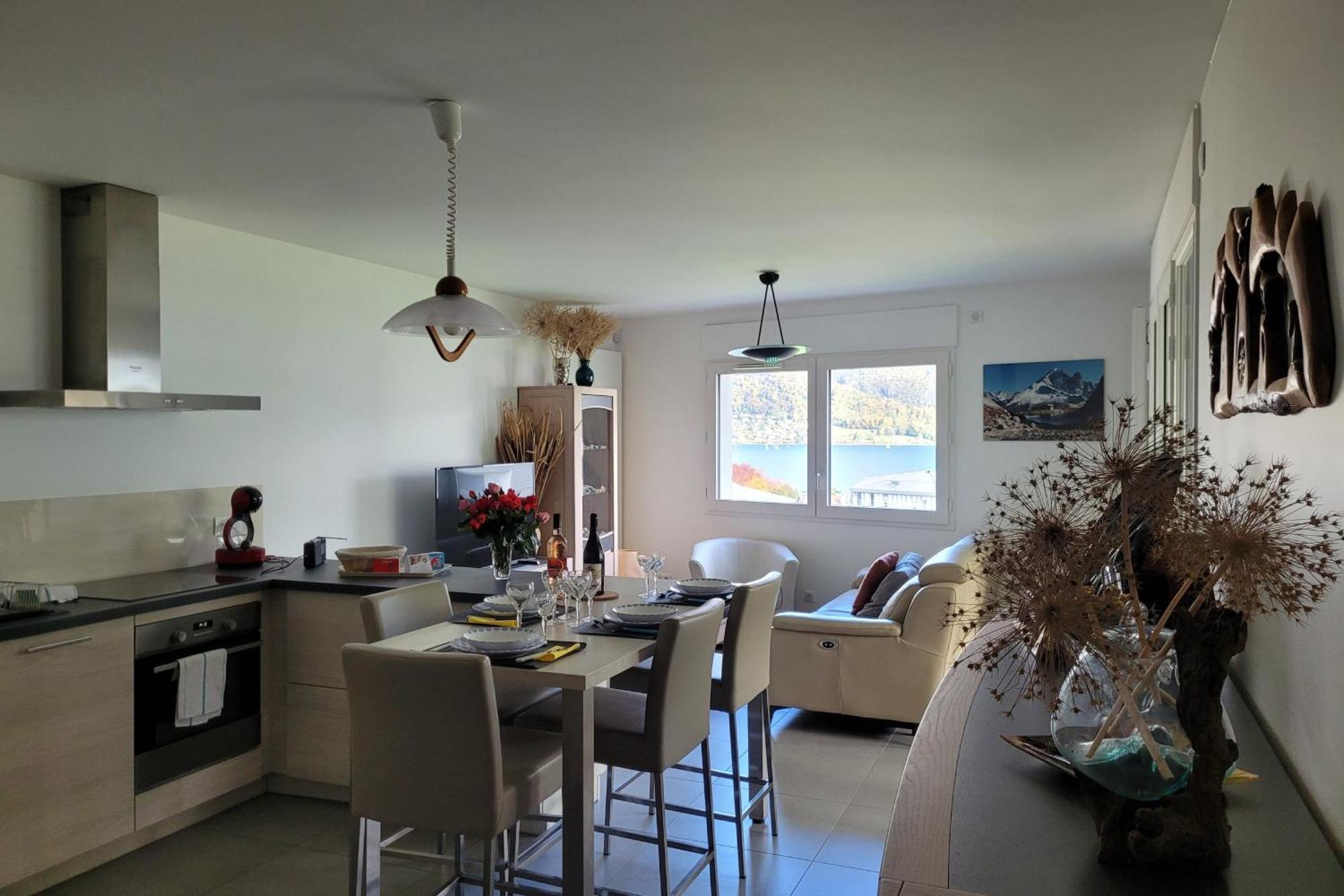 Le Tableau Du Lac 507 - 2 Bedrooms Apartment With Lake View Terrace Annecy Bagian luar foto